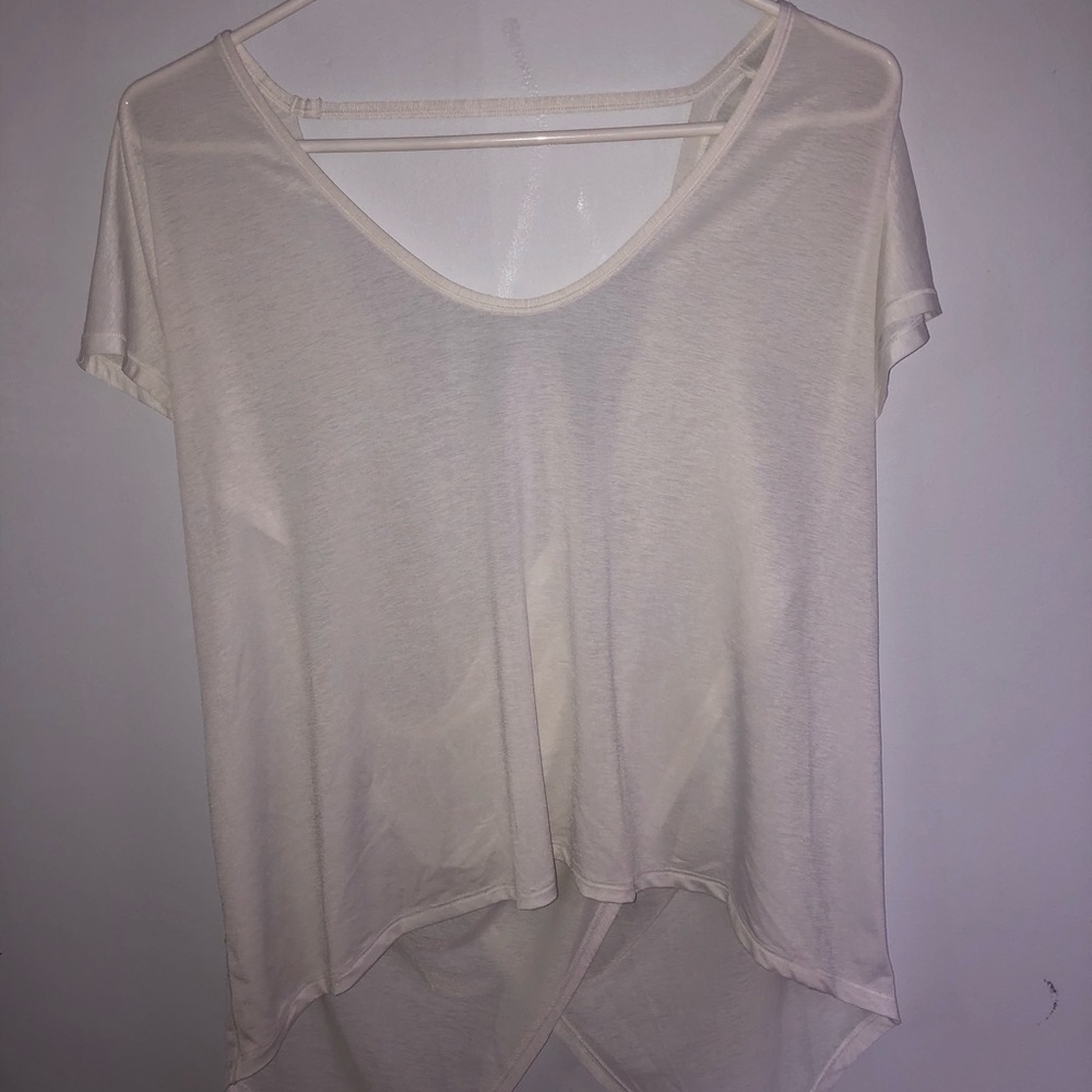 Brand new lulu lemon white flowy shirt!